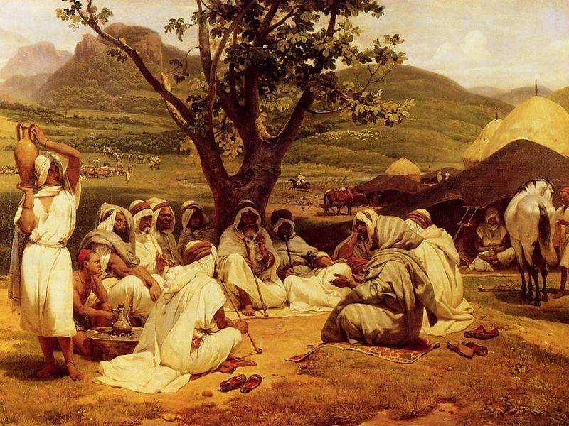 Horace Vernet The Arab Tale Teller oil painting image